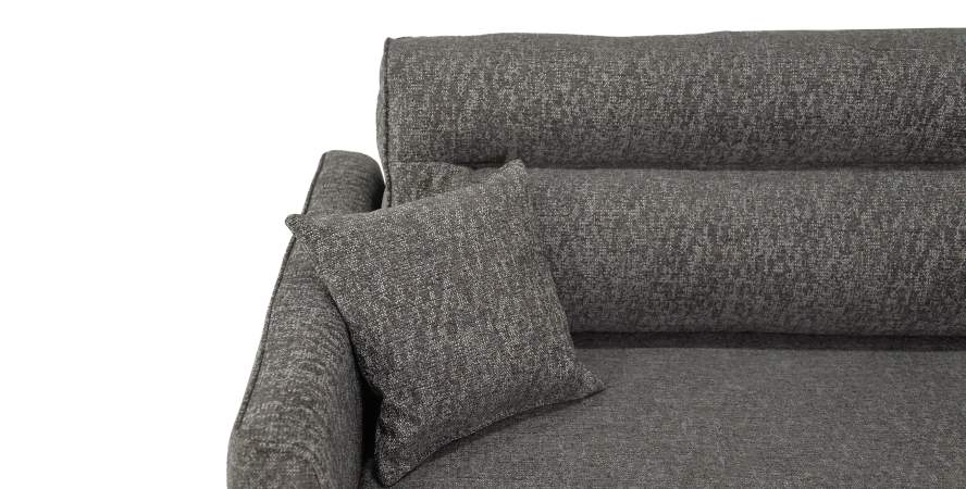 Прямой диван Авилла коричневая рогожка меланж Прямой диван Авилла коричневая рогожка меланж