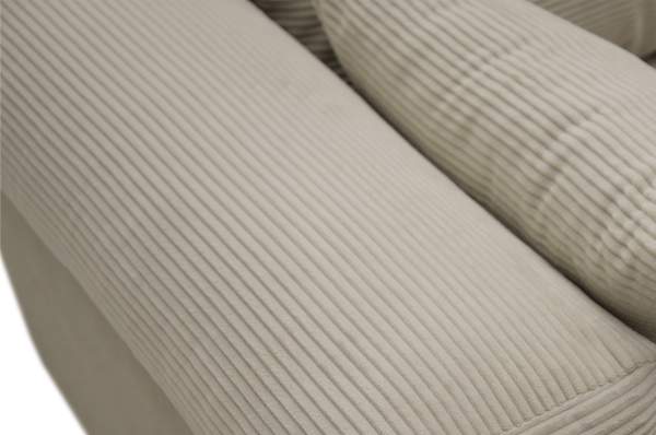 Угловой диван правый Тайлин кремовый велюр 