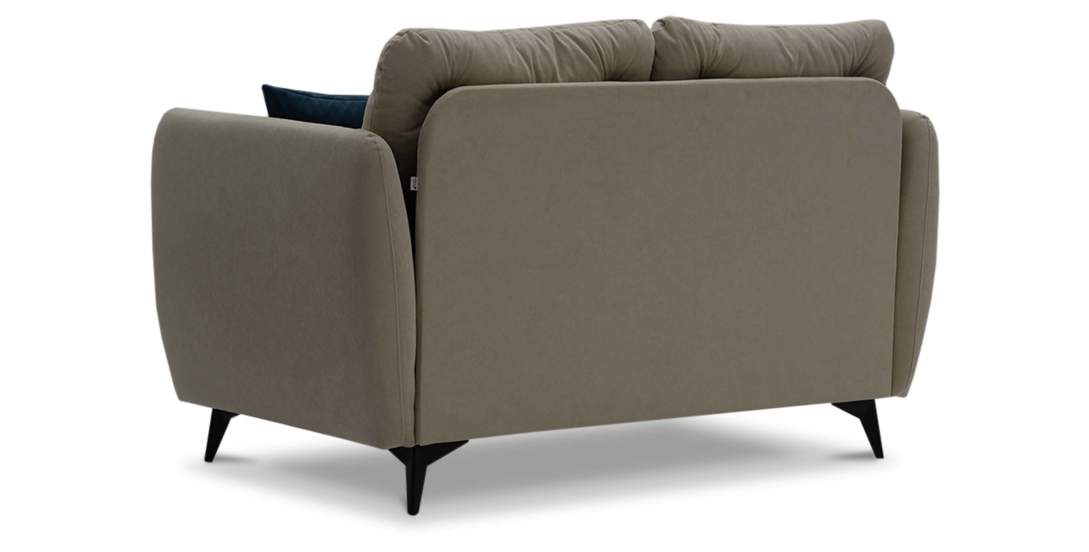 Прямой диван-кушетка Тиволи 120 Айвори велюр