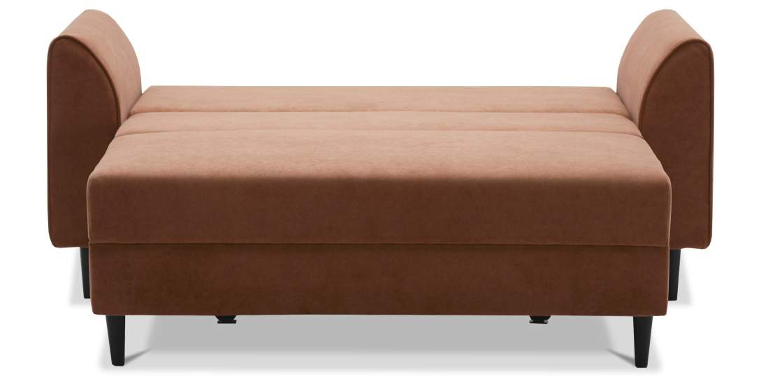 Прямой мини диван Касита 120 пыльно-терракотовый велюр
