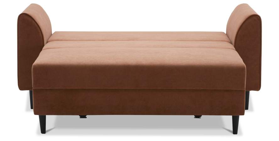 Прямой мини диван Касита 120 пыльно-терракотовый велюр