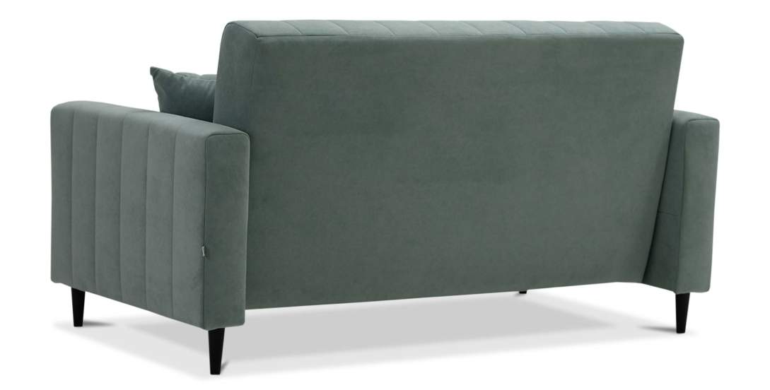 Прямой мини диван Эмма 140 Бирюзовый велюр