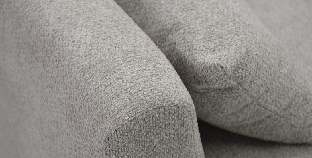 Прямой диван Энгри Бежево-серый шенилл