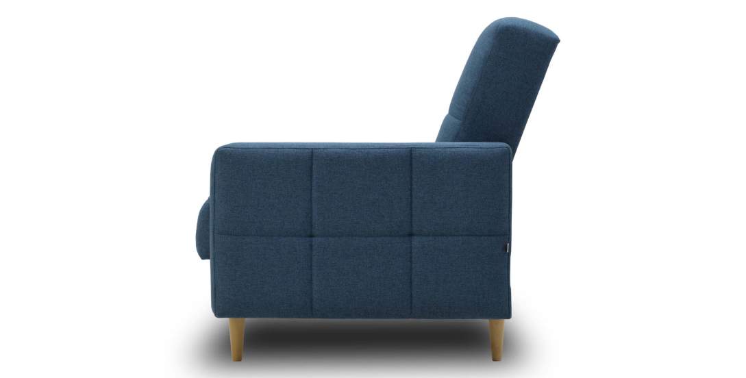 Прямой диван Виконт Синяя рогожка