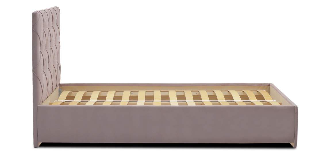 Двуспальная кровать Артэ 140 розовый велюр