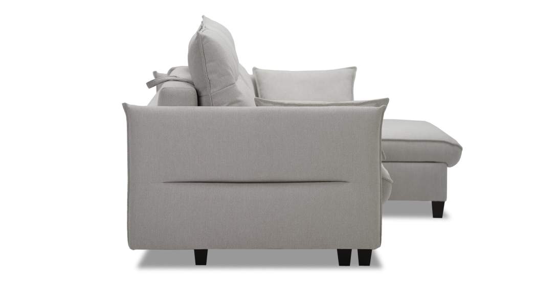 Угловой диван Палермо Пепельный велюр