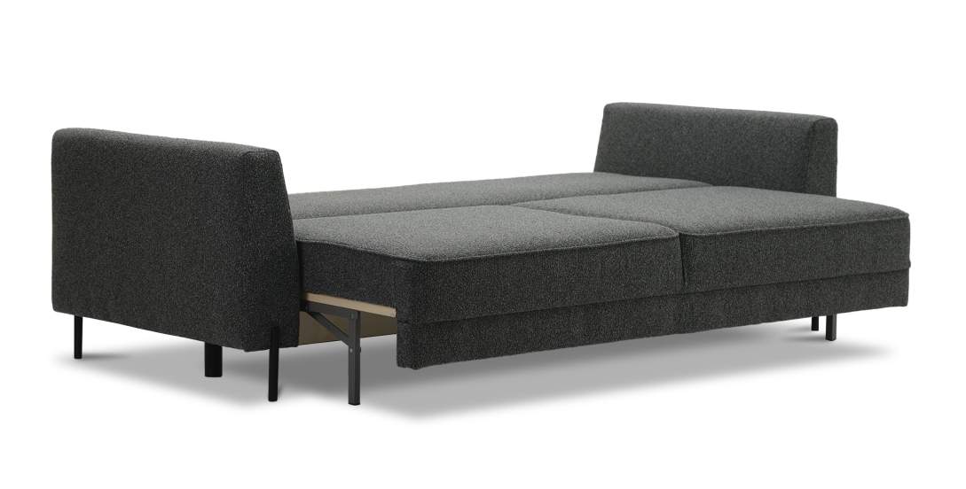Прямой диван Энгри Графитовый меланж букле