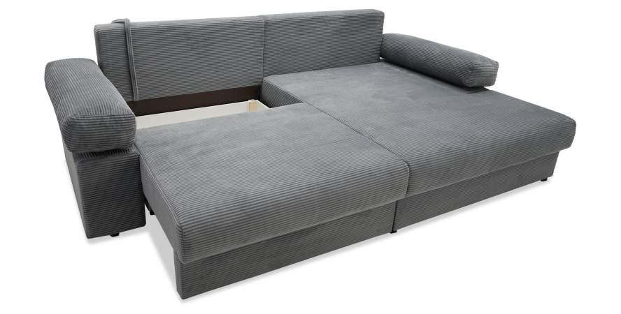 Угловой диван правый Тайлин Cтальной велюр Угловой диван правый Тайлин Cтальной велюр