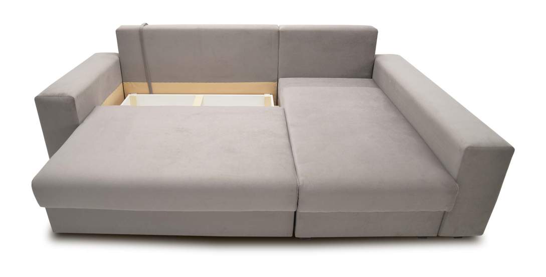 Угловой диван Майами Бежевый велюр 