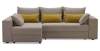 Угловой диван левый Майами Бежевый шенилл 