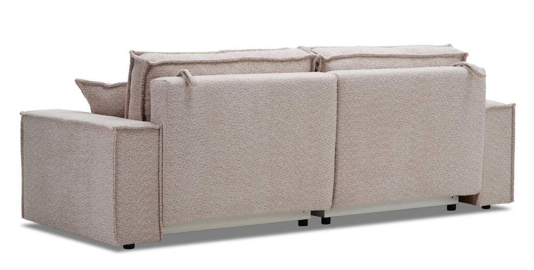 Прямой диван Фабио Нюдовый букле