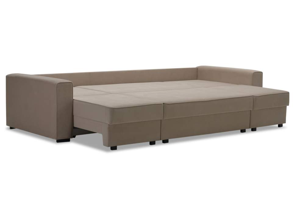 Диван трансформер Астон MAX бежевый велюр