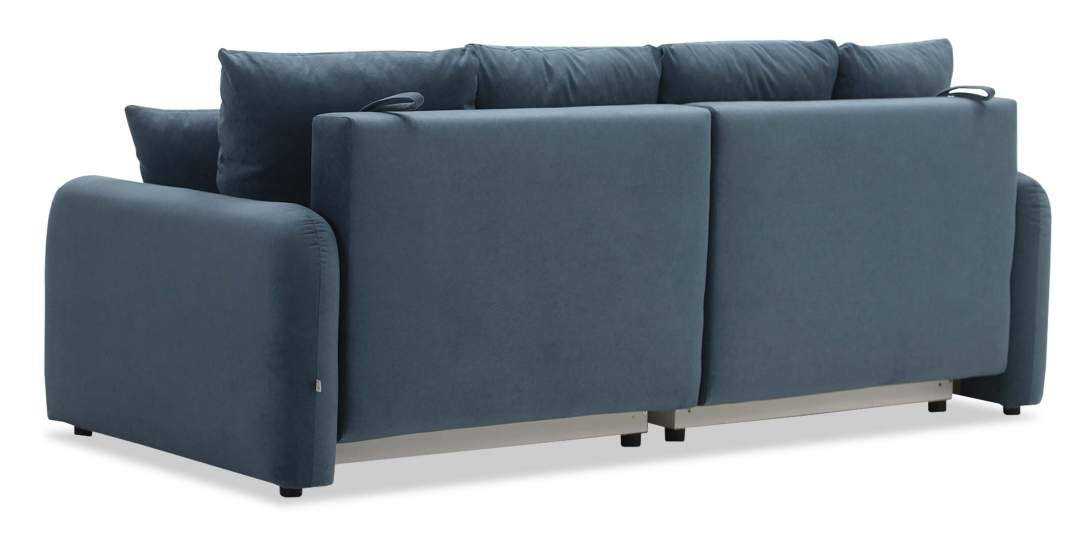 Прямой диван Волда Индиго велюр