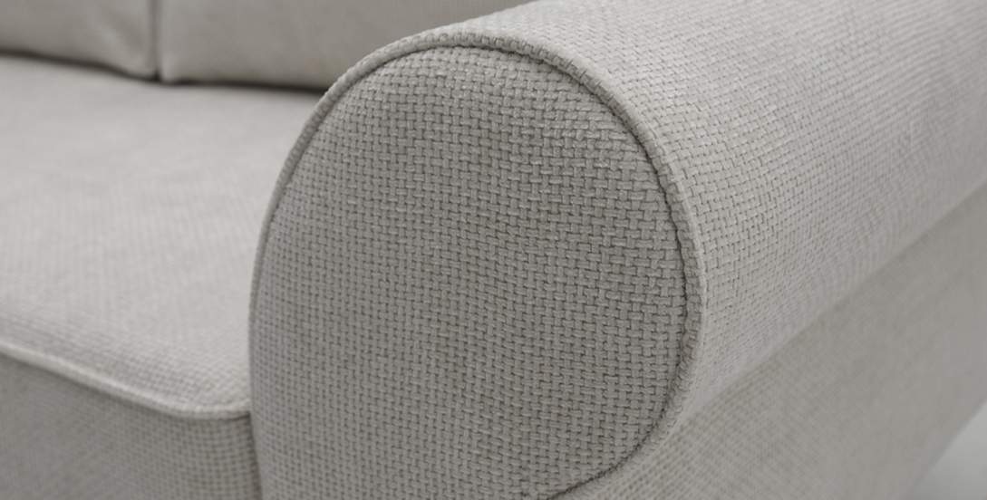 Прямой мини диван Гизела 140 Жемчужный шенилл 