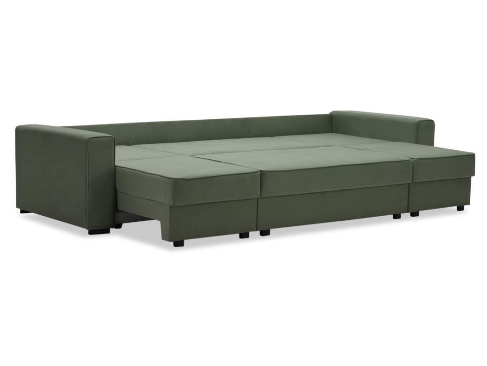 Диван трансформер Астон MAX светло-зеленый велюр
