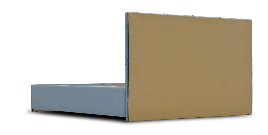 Двуспальная кровать Артэ 160 голубой велюр