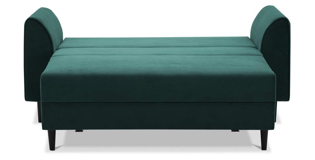 Прямой мини диван Касита 120 изумрудный велюр