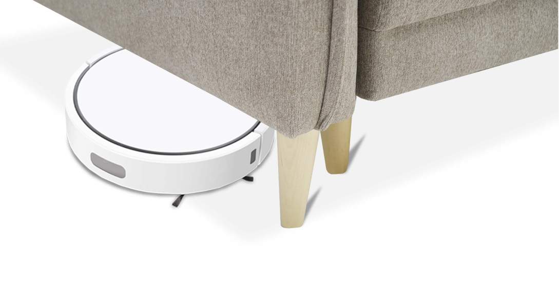 Прямой диван Лома Бежевый микрошенилл