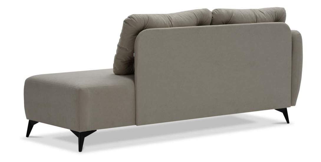 Угловая кушетка Тиволи 190 Айвори велюр 