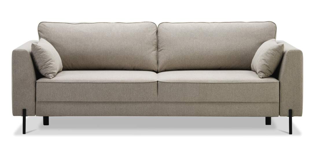 Прямой диван Энгри бежевый шенилл Уцененный