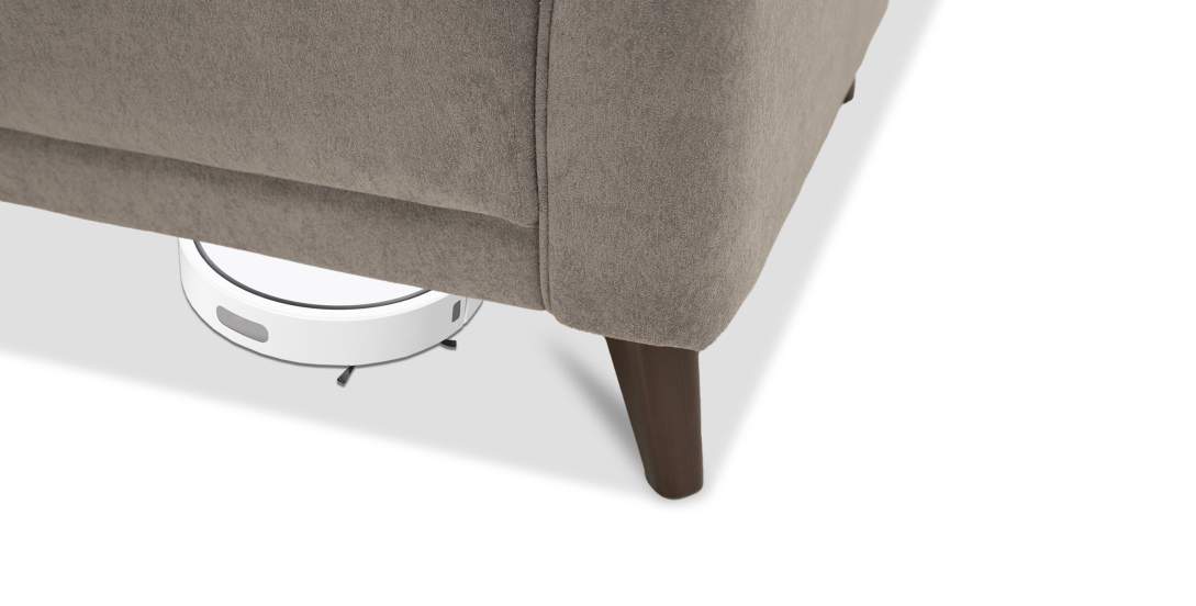 Прямой диван Авилла коричневый велюр