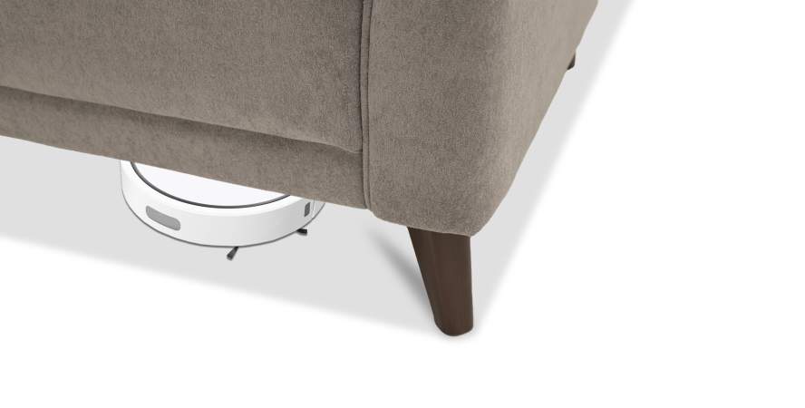 Прямой диван Авилла коричневый велюр