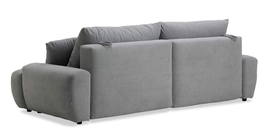 Прямой диван Кьянти 1 дымчатый серый велюр