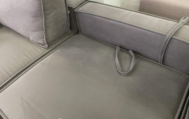 Модульный диван Тейлор Бежевая замша