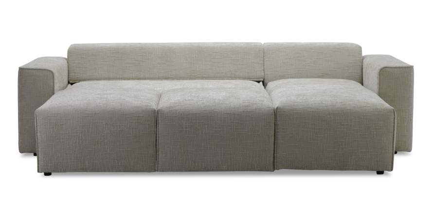 Угловой диван Матье бежевый шенилл Уцененный