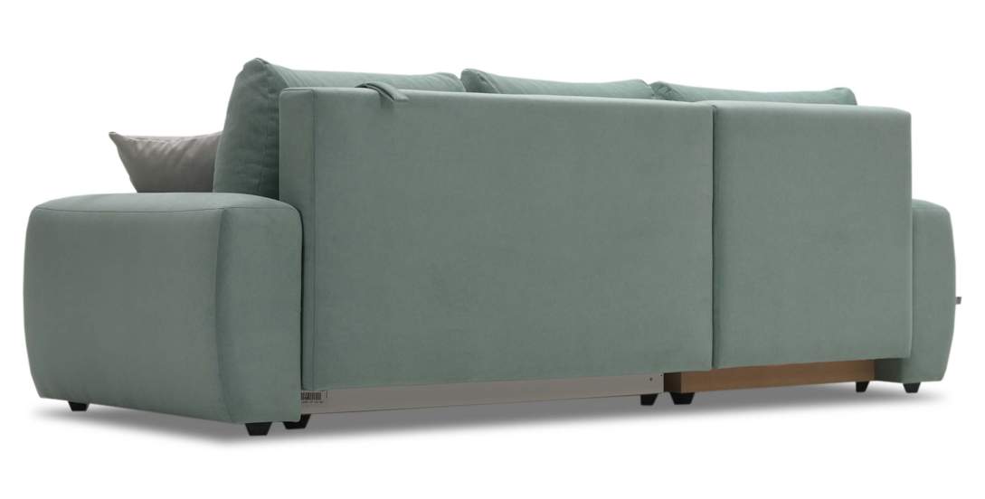 Угловой диван правый Коста Бирюзовый велюр