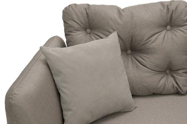 Прямой диван-кушетка Тиволи 120 коричневая рогожка 