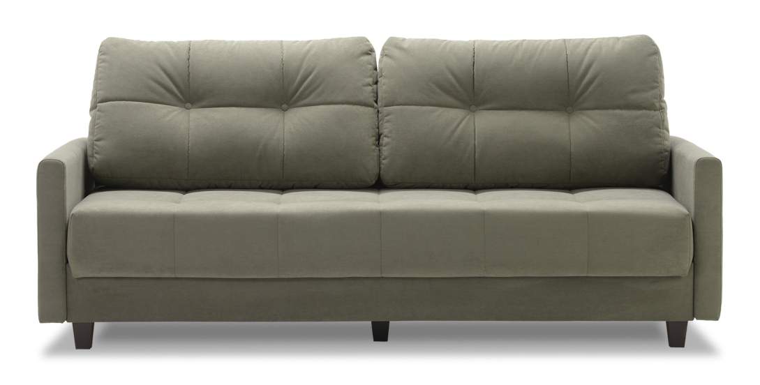 Прямой диван Энтон 1 Зеленый велюр