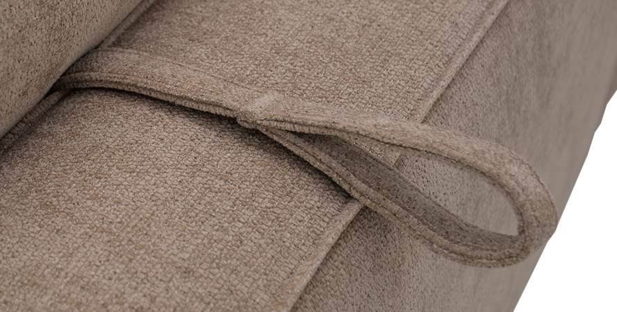 Угловой диван правый Рейф песочный шенилл