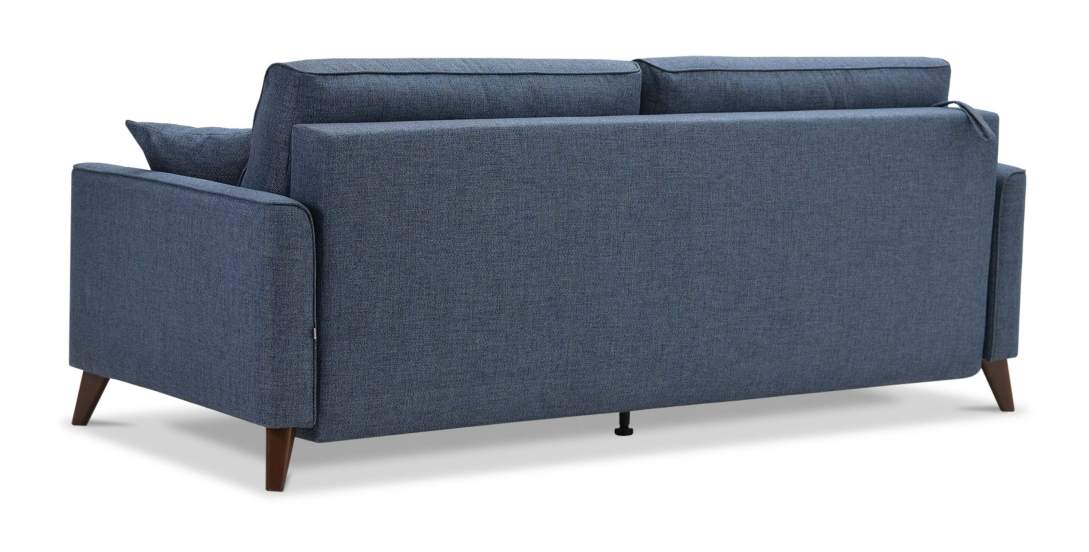 Прямой диван Авилла Синяя рогожка