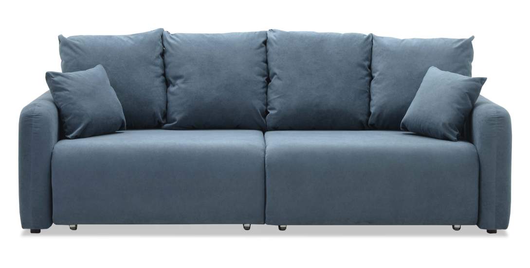 Прямой диван Волда Индиго велюр