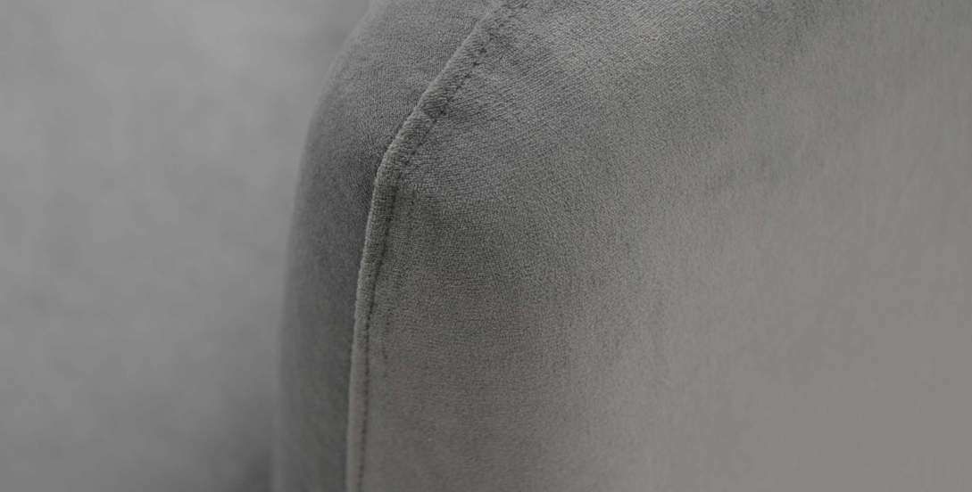 Угловой диван Тиволи Серый велюр Уцененный