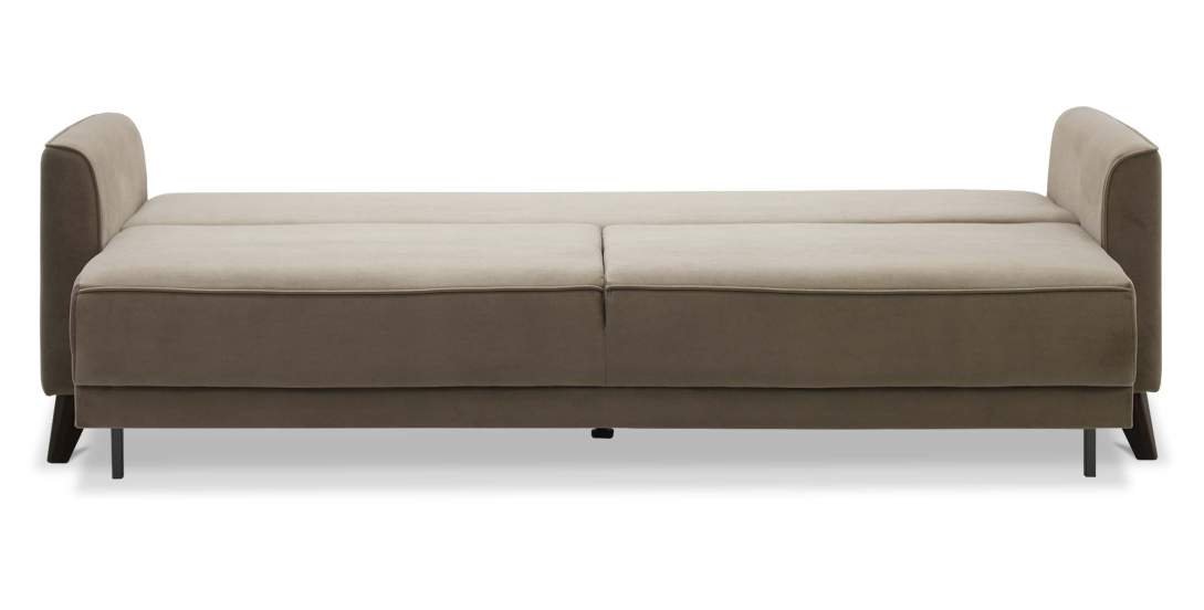 Прямой диван Авилла Светло-коричневый велюр