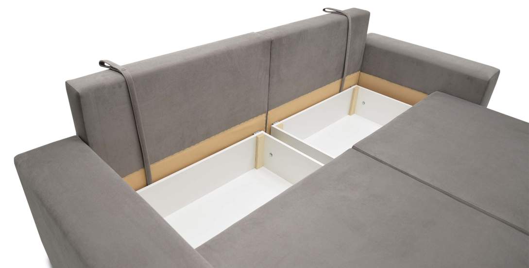 Прямой диван Майами Бежевый велюр 