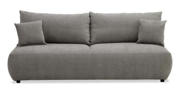 Прямой диван Кьяра тауп велюр 