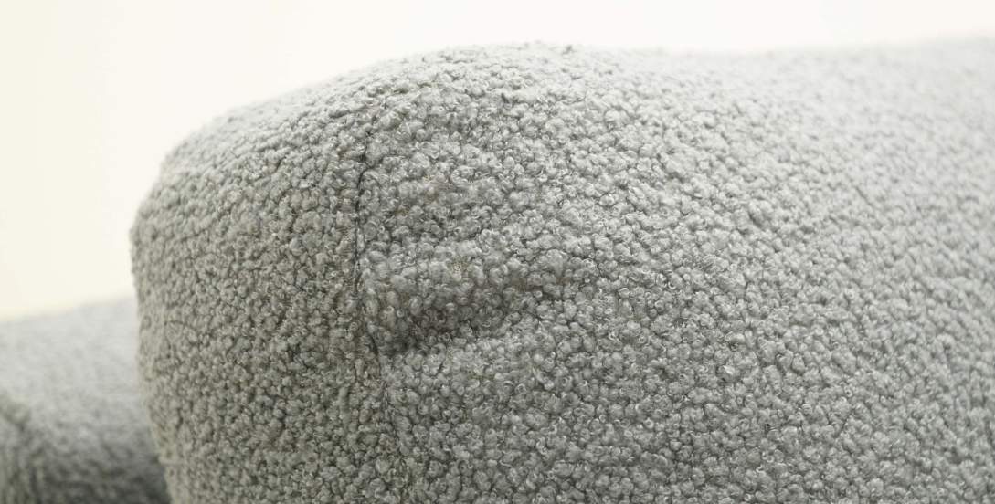 Угловой диван Вебер Серебристый букле Уцененный