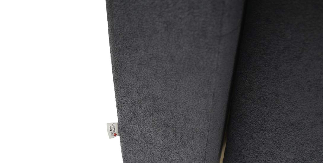 Угловой диван Мекс Графитовый букле