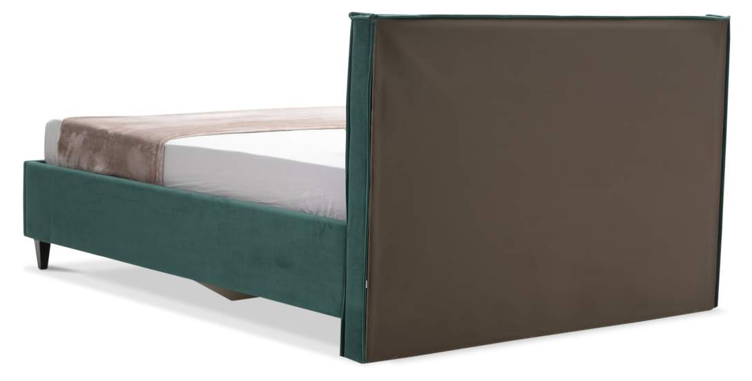 Двуспальная кровать Блэр 160 изумрудный велюр
