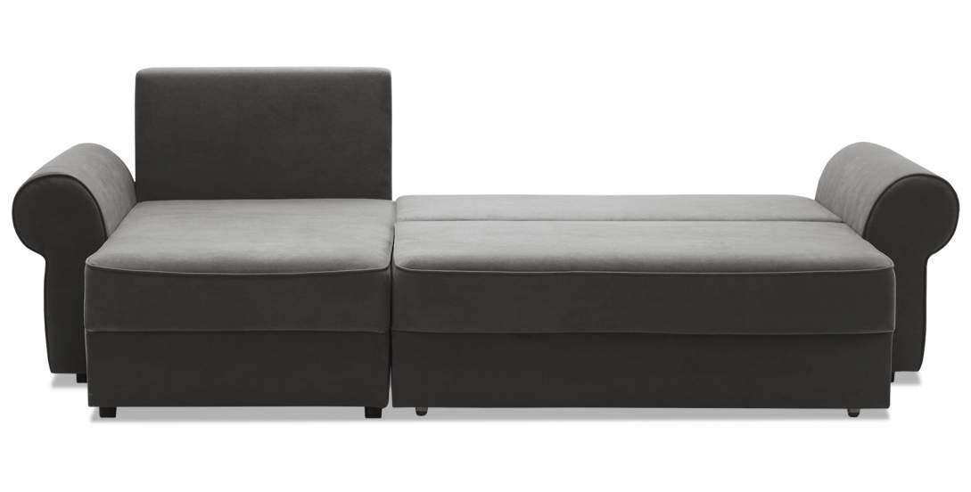 Угловой диван Тьерри Антрацитовый велюр 