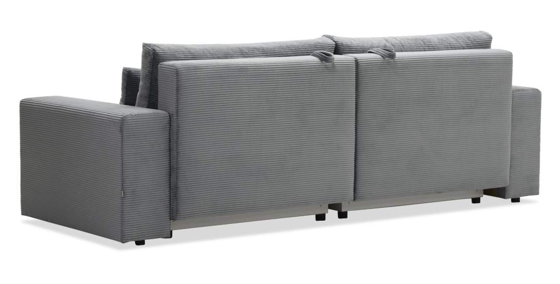 Прямой диван Рица Стальной велюр 