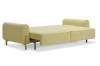 Прямой диван Тельда лимонный велюр