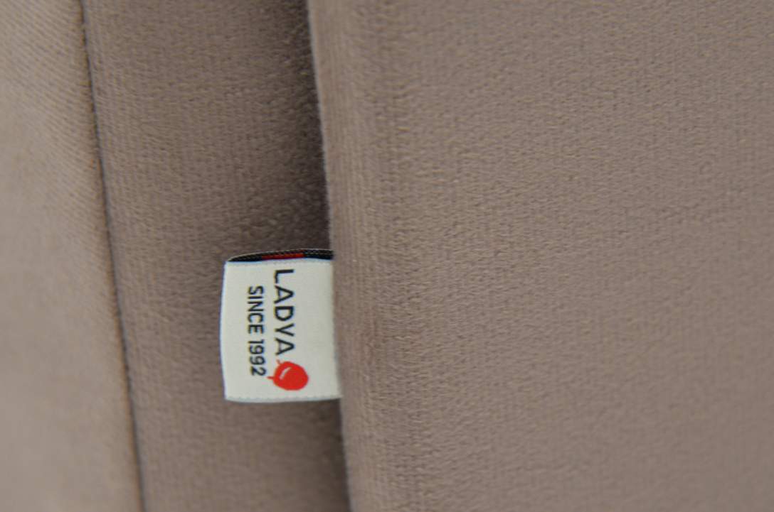 Угловая кушетка левая Иби мокка велюр