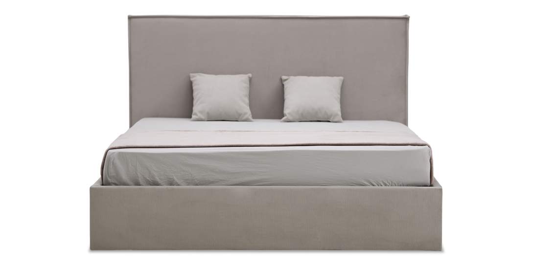 Двуспальная кровать Лутон 160 бежевый велюр