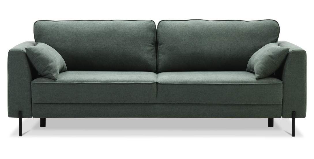 Прямой диван Энгри Темно-зеленый букле