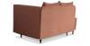 Угловая кушетка правая Элфи пыльно-терракотовый велюр
