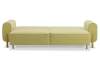 Прямой диван Тельда лимонный велюр